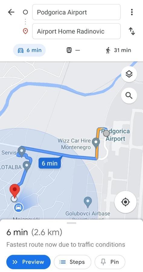 Airport Home Radinovic Podgorica Exterior photo
